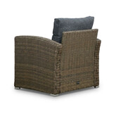 Malibu stoel-bank loungeset met verstelbare tafel 5 personen | wicker + polywood | Ash Grey | 4-delig