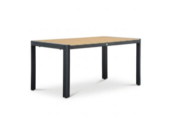Liverpool dining tuintafel 4 personen | polywood + aluminium | Natural Wood | 160cm