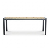 Liverpool dining tuintafel 6 personen | polywood + aluminium | Natural Wood | 205cm