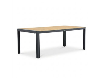 Liverpool dining tuintafel 6 personen | polywood + aluminium | Natural Wood | 205cm