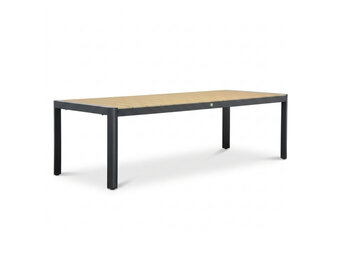 Liverpool dining tuintafel 8 personen | polywood + aluminium | Natural Wood | 258cm