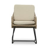 Veltis/Gianna Sahara Dust dining tuinset | 6 personen | polystone + touw | 250cm