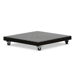 Voyager T² zweefparasol - premium doek | 270x270cm met Monza parasolvoet 90kg | Faded Black