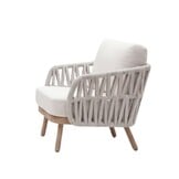 Toscana stoel-bank loungeset | aluminium + touw | beige | 5-delig