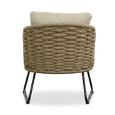 Flora loungestoel tuin set van 2 | touw + aluminium | Sahara Dust