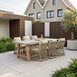 BUITEN living Veltis/Bruno dining tuinset | 6 personen | polystone + wicker | 250cm