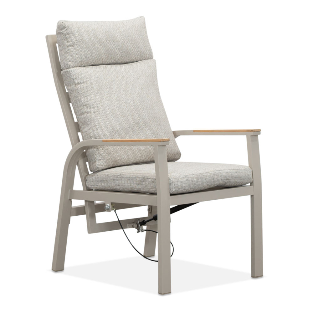 Panama/Annecy beige dining tuinset | 6 personen | polywood + aluminium | 260cm Deens ovaal
