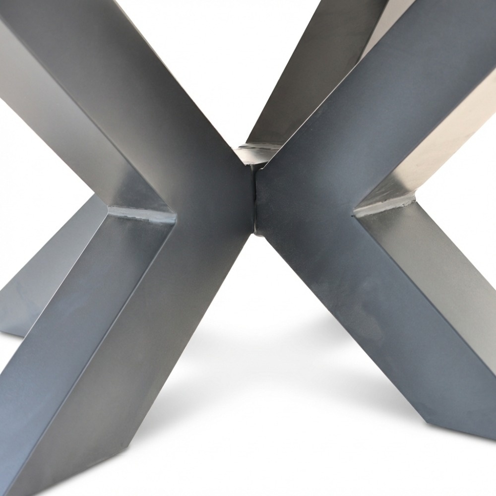 York/Annecy antraciet dining tuinset | 4 personen | sintered stone + aluminium | 150cm rond