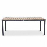 Oxford/Annecy antraciet dining tuinset | 6 personen | aluminium + aluminium | 200cm