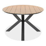 Dallas antraciet/Annecy antraciet dining tuinset | 6 personen | polywood + aluminium | 220cm
