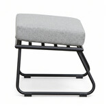 Flora lounge balkonset 2 personen | touw + aluminium | Stone Grey | 4-delig