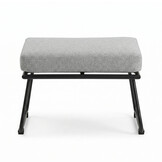 Flora voetenbank | aluminium | Stone Grey