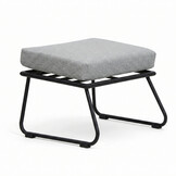 Flora voetenbank | aluminium | Stone Grey