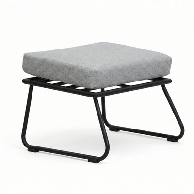 Flora voetenbank | aluminium | Stone Grey
