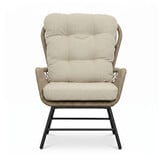 Dex loungestoel tuin | touw + aluminium | Sahara Dust