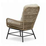 Dex lounge balkonset 2 personen | touw + aluminium | Sahara Dust | 5-delig