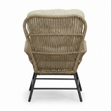 Dex lounge balkonset 2 personen | touw + aluminium | Sahara Dust | 5-delig