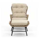 Dex/Pablo lounge balkonset 2 personen | touw + aluminium | Sahara Dust | 5-delig