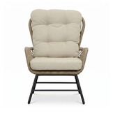 Dex/Pablo lounge balkonset 2 personen | touw + aluminium | Sahara Dust | 3-delig