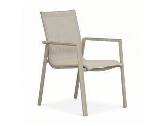 Rhodos dining tuinstoel | aluminium | beige