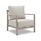 LUX outdoor living Merida hoek loungeset | aluminium + touw | beige | 5-delig - 275x232cm