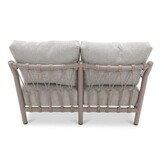 Merida hoek loungeset incl. stoel | aluminium + touw | beige | 5-delig