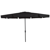 Rhodos stokparasol Ø350cm | zwart