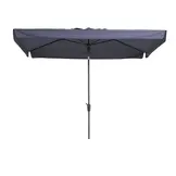 Delos luxe stokparasol 300x200cm | Safier Blue