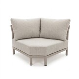 Merida hoek loungeset | aluminium + touw | beige | 5-delig