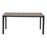 Arezzo/Seville zwart dining tuinset | 6 personen | | 200cm
