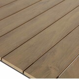 Arezzo/Seville zwart dining tuinset | 6 personen | | 200cm