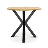 Cleve antraciet/Valencia Sahara Dust dining barset | 6 personen | teakhout + touw | 240cm