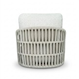 Sunvera stoel-bank loungeset | touw + aluminium | beige | 4-delig