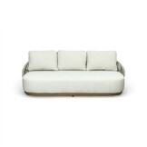 Sunvera stoel-bank loungeset | touw + aluminium | beige | 4-delig