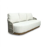 Sunvera stoel-bank loungeset | touw + aluminium | beige | 4-delig