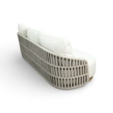 Sunvera stoel-bank loungeset | touw + aluminium | beige | 4-delig