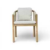 Sora dining tuinstoel | touw + aluminium | beige