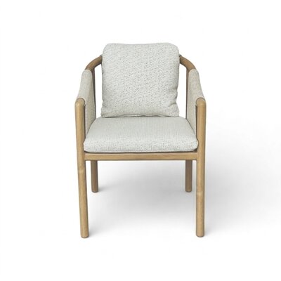 Sora dining tuinstoel | touw + aluminium | beige