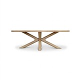 Serenza dining tuintafel | sintered stone + aluminium | Marble | 240cm ovaal