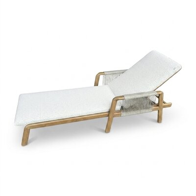 Bellagio ligbed | aluminium + touw | beige | 202cm