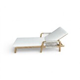 Bellagio ligbed | aluminium + touw | beige | 202cm