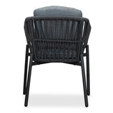 Cleve/Rico charcoal dining tuinset | 4 personen | teakhout + aluminium | 120cm rond