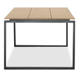 Helsinki/Femke beige/antraciet dining tuinset | 6 personen | polywood + touw | 210cm