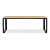 Helsinki/Femke beige/antraciet dining tuinset | 6 personen | polywood + touw | 210cm
