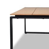 Helsinki/Femke beige/antraciet dining tuinset | 6 personen | polywood + touw | 210cm