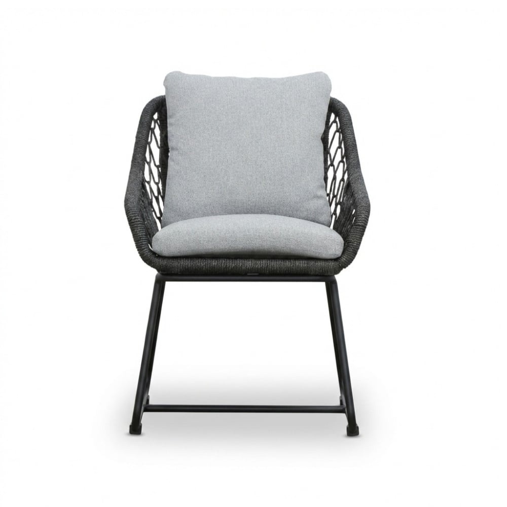 James/Portofino Stone Grey dining tuinset | 6 personen | teakhout + touw | 260cm