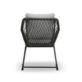 James/Portofino Stone Grey dining tuinset | 6 personen | teakhout + touw | 260cm