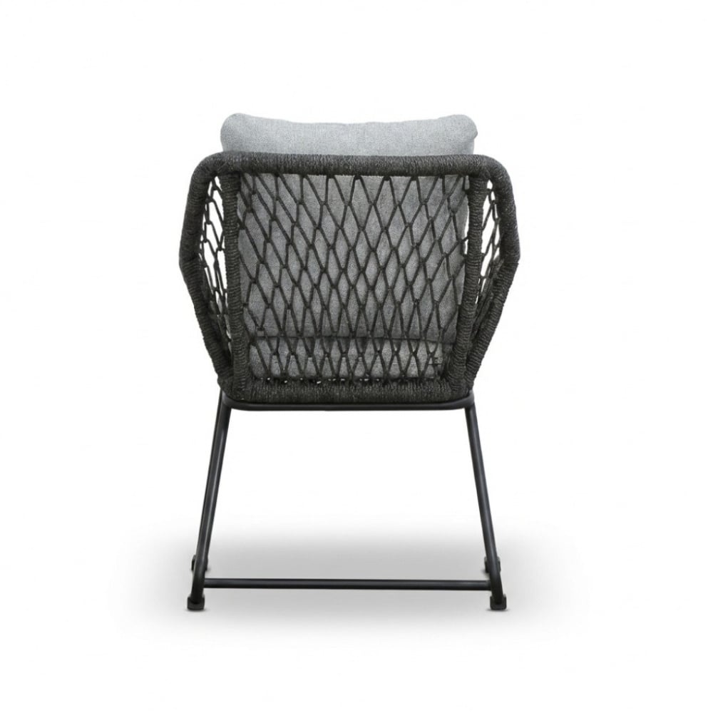 James/Portofino Stone Grey dining tuinset | 6 personen | teakhout + touw | 260cm