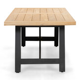 James/Portofino Stone Grey dining tuinset | 6 personen | teakhout + touw | 260cm