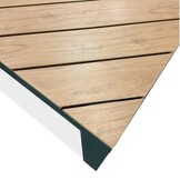 Kampa/Femke beige/antraciet dining tuinset | 6 personen | polywood + touw | 210cm